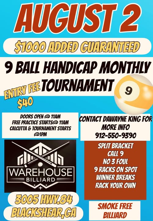 Tournament flyer / rules image